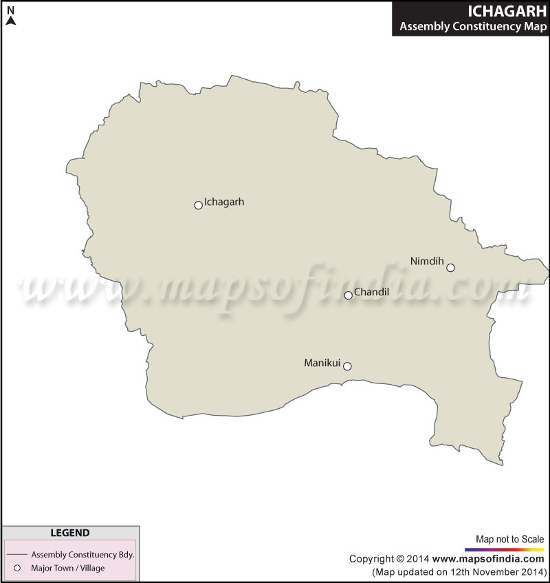 Map of Ichagarh Assembly Constituency