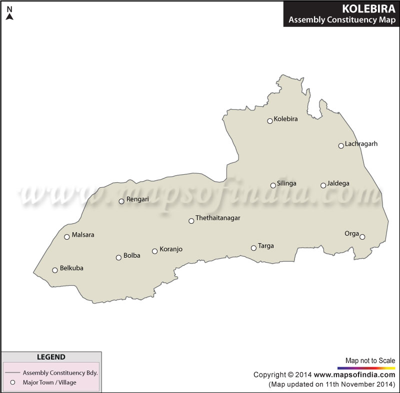 Map of Kolebira Assembly Constituency