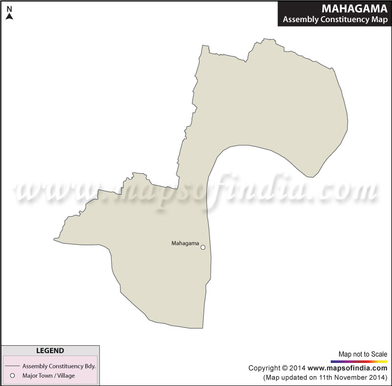 Map of Mahagama Assembly Constituency