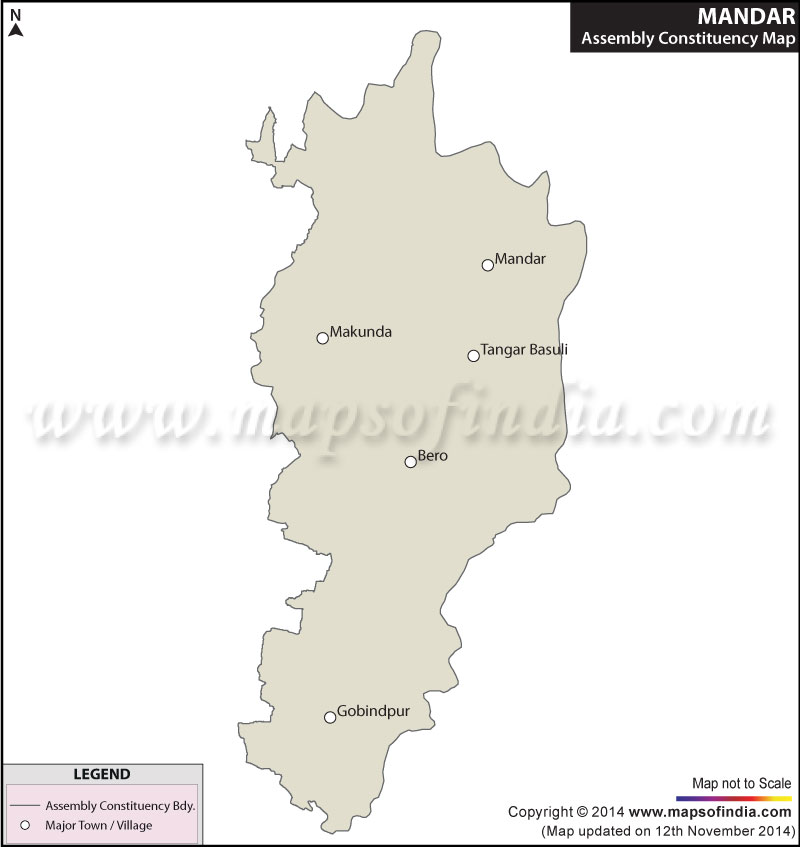 Map of Mandar Assembly Constituency