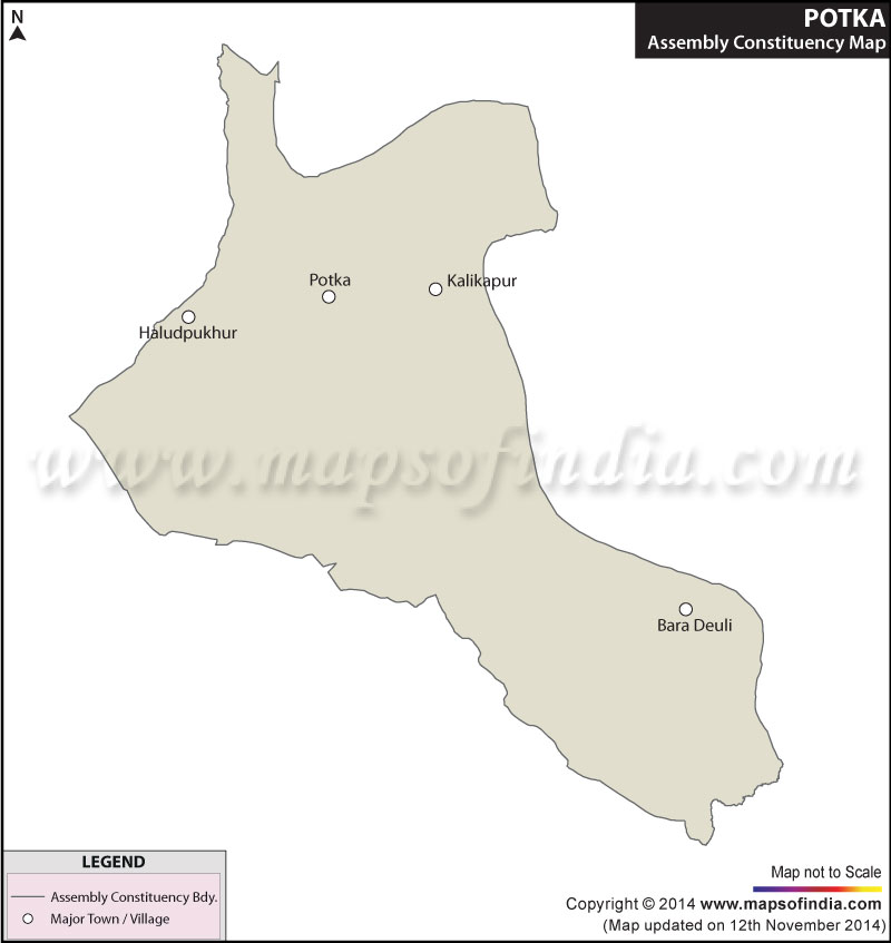 Map of Potka Assembly Constituency