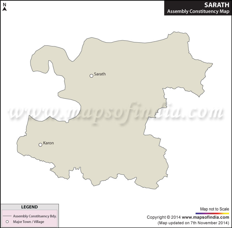 Map of Sarath Assembly Constituency