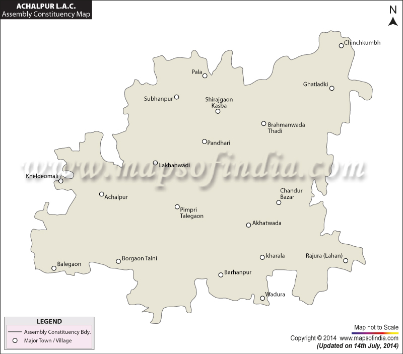 Achalpur Assembly Constituency Map