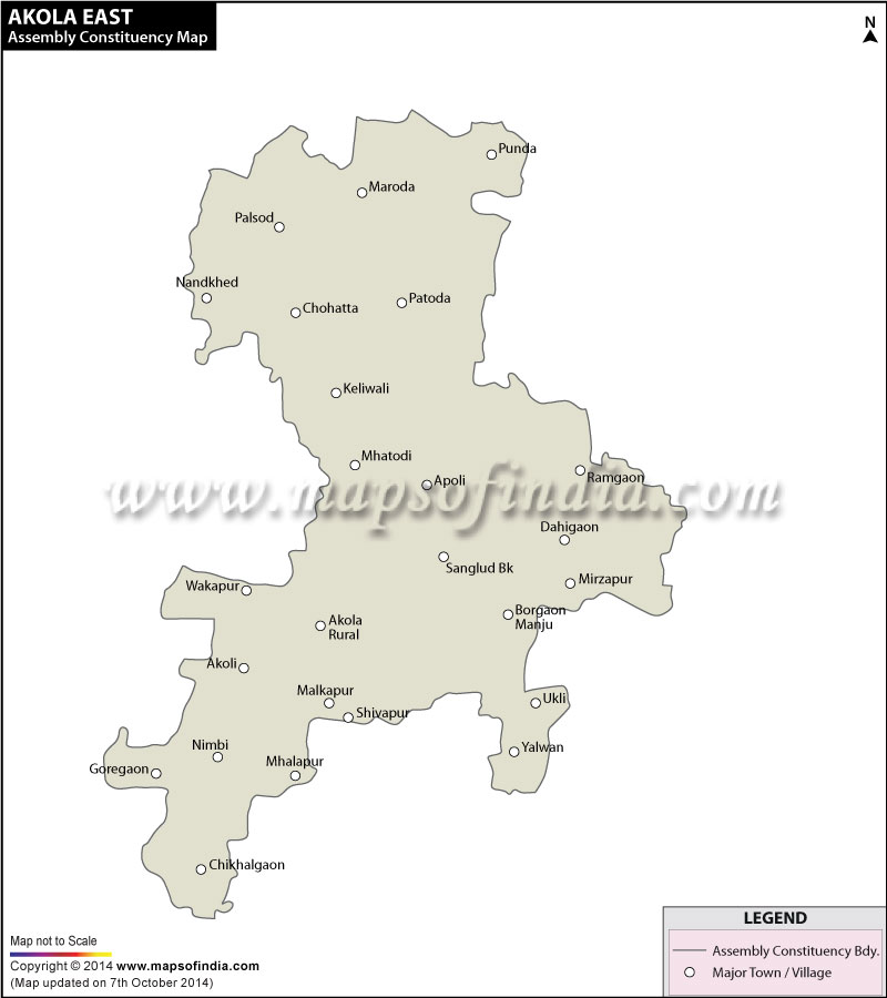 Akola East Assembly Constituency Map