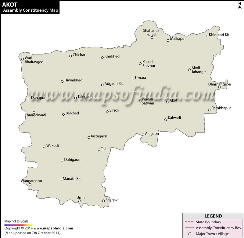 Akot Assembly Constituency Map