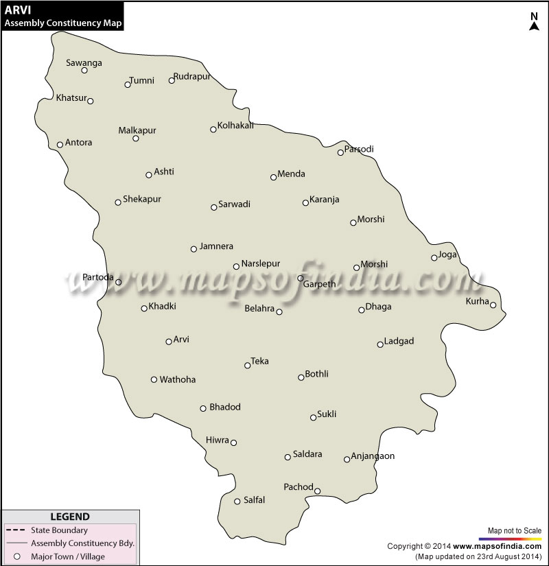 Arvi Assembly Constituency Map