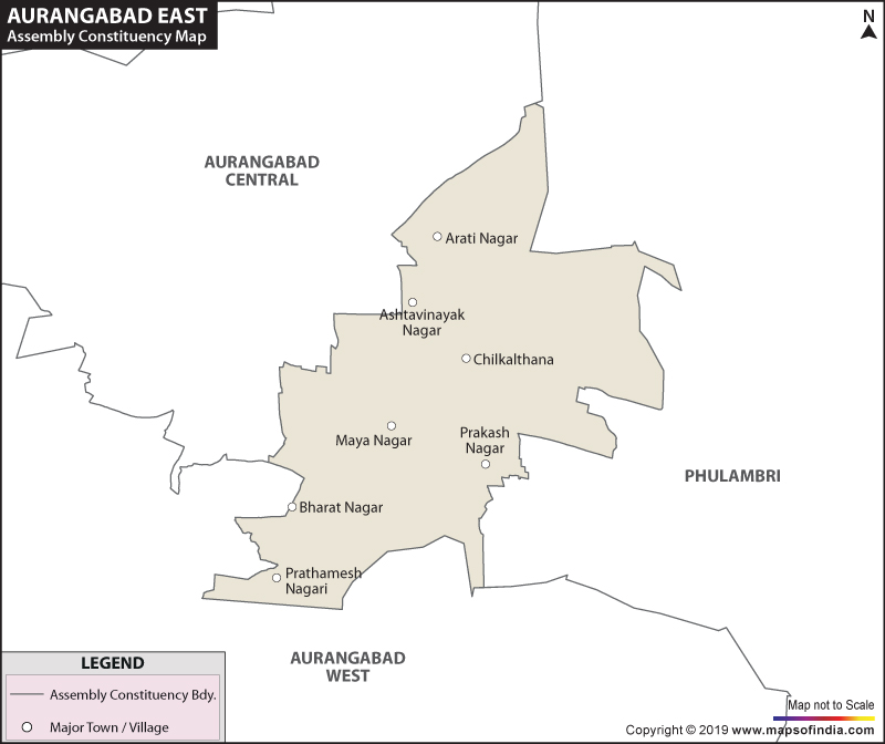 Aurangabad East Assembly Constituency Map
