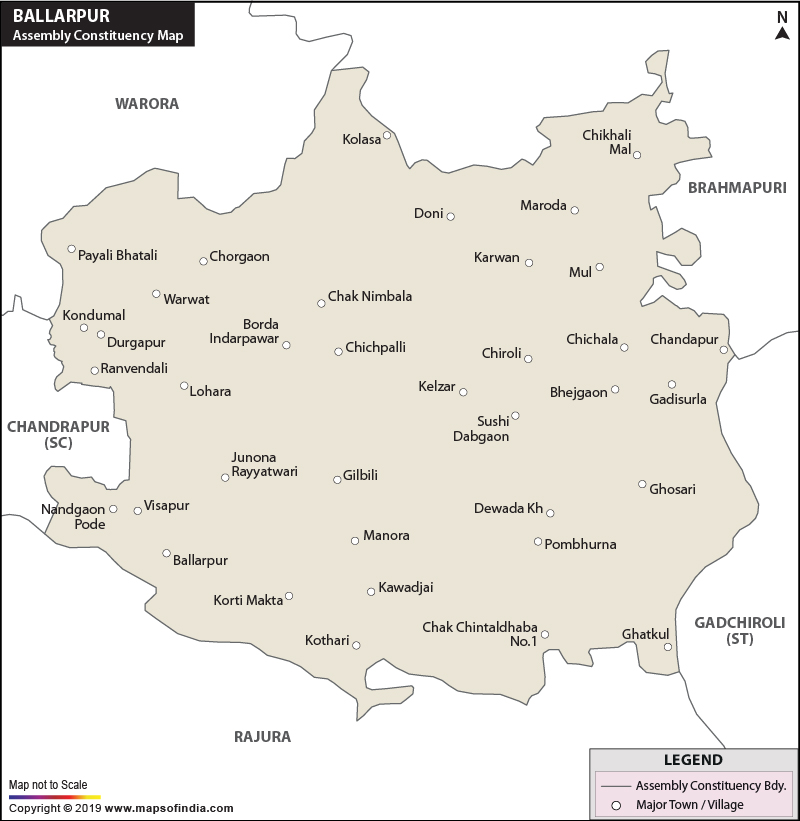 Ballarpur Assembly Constituency Map