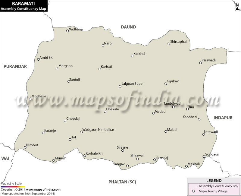 Baramati Assembly Constituency Map