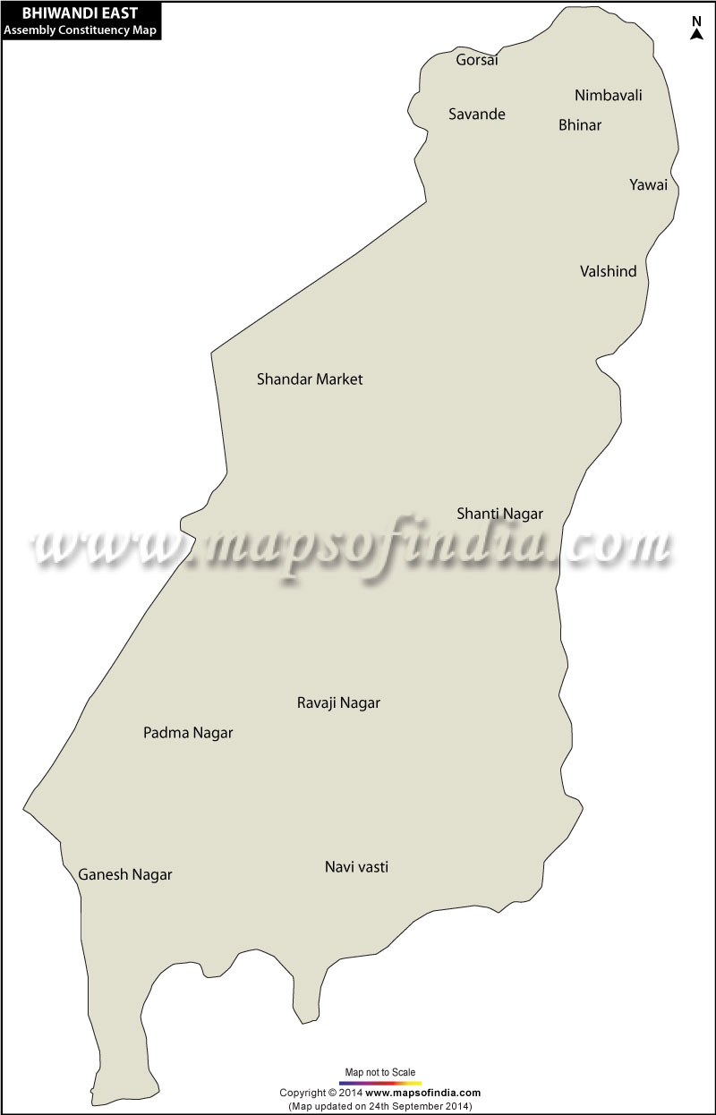 Bhiwandi East Assembly Constituency Map