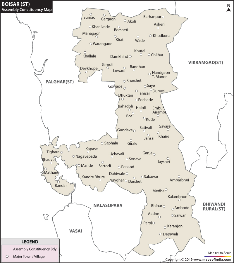Boisar Assembly Constituency Map