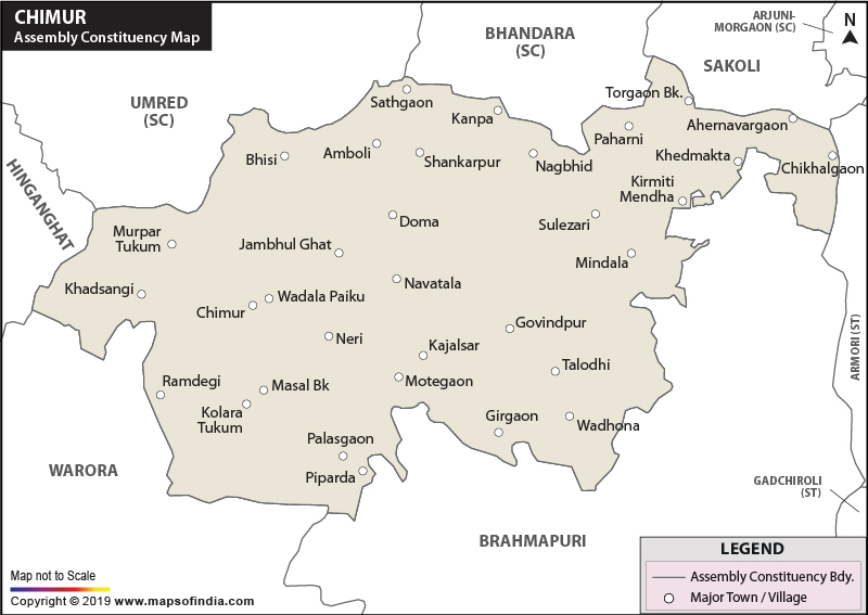 Chimur Assembly Constituency Map