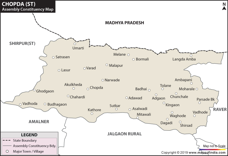 Chopda Assembly Constituency Map