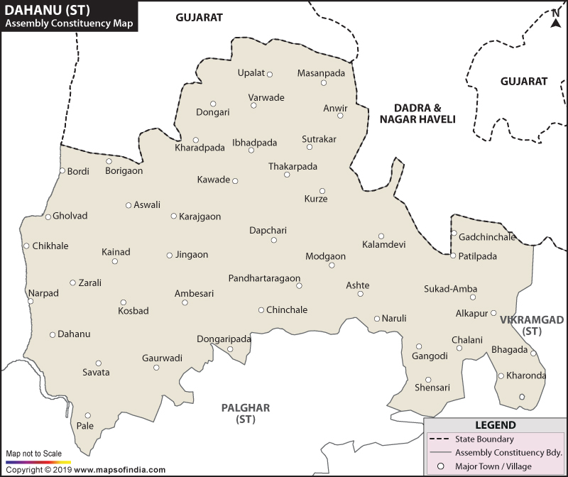 Dahanu Assembly Constituency Map