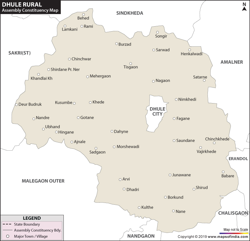 Dhule Rural Assembly Constituency Map