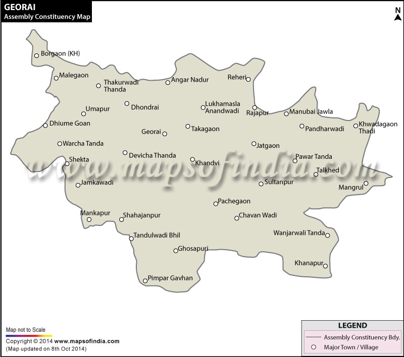 Georai Assembly Constituency Map