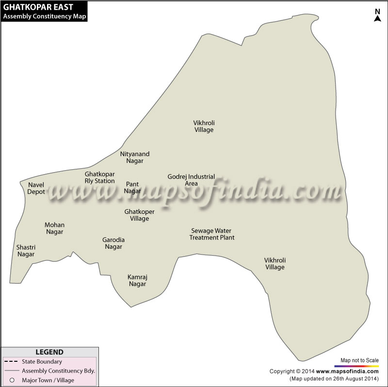 Ghatkopar East Assembly Constituency Map