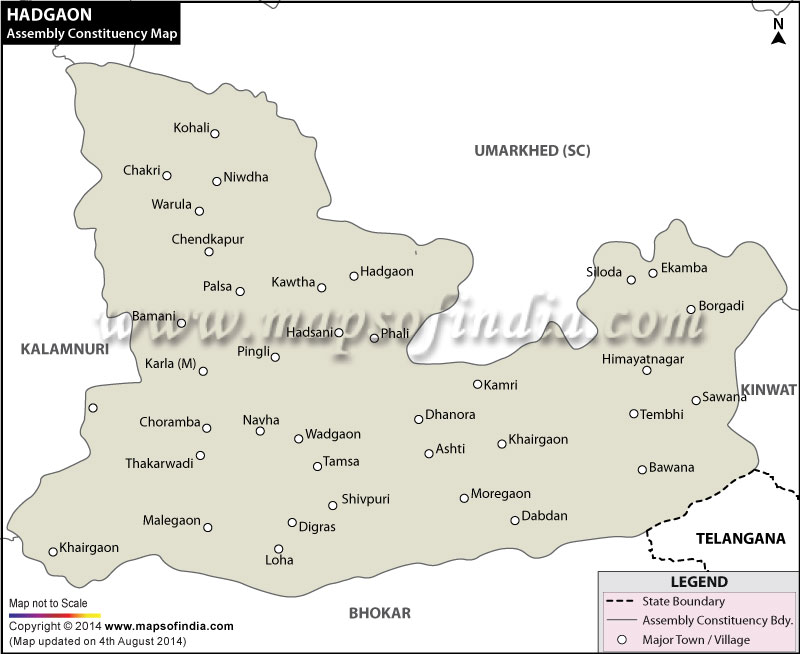 Hadgaon Assembly Constituency Map