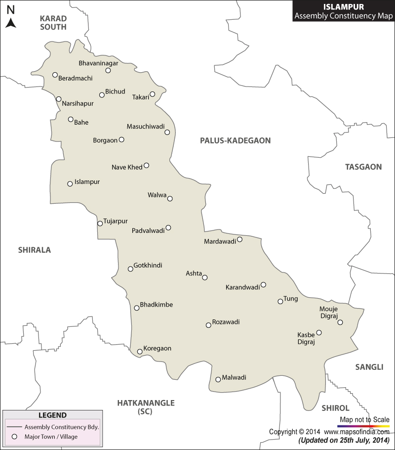 Islampur Assembly Constituency Map