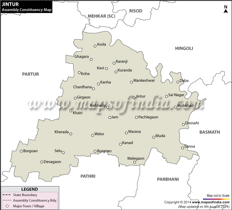 Jintur Assembly Constituency Map