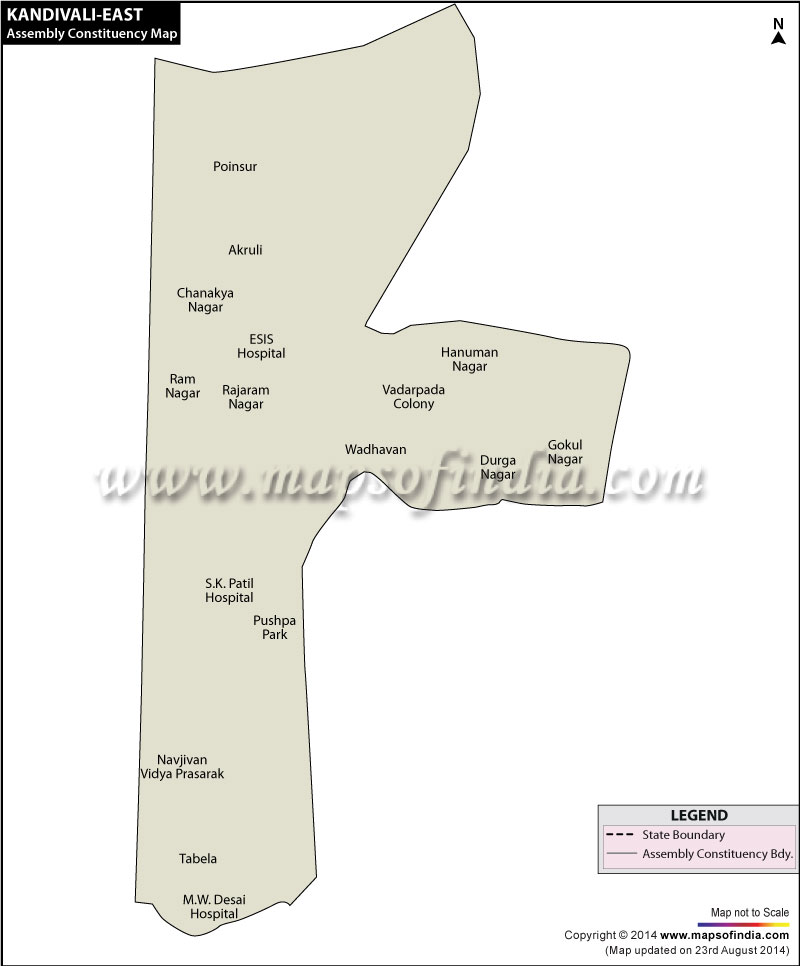 Kandivali East Assembly Constituency Map