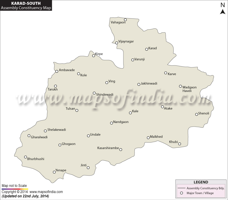 Karad South Assembly Constituency Map