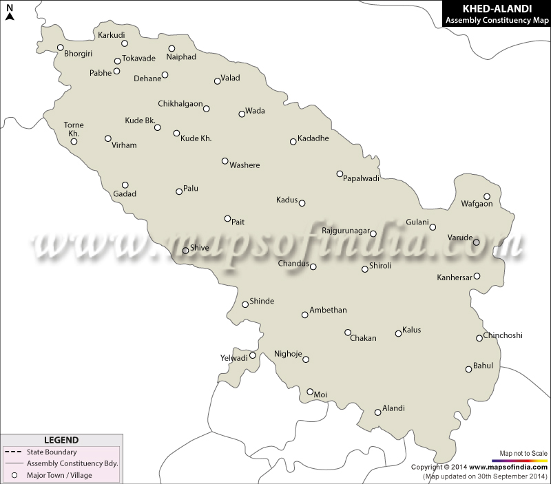 Khed Alandi Assembly Constituency Map