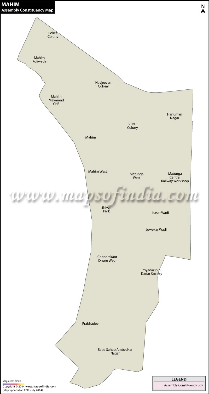 Mahim Assembly Constituency Map