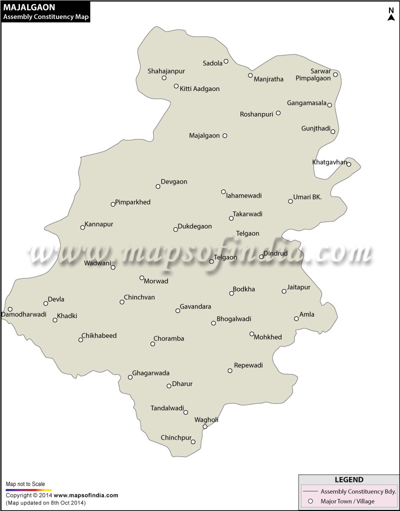 Majalgaon Assembly Constituency Map