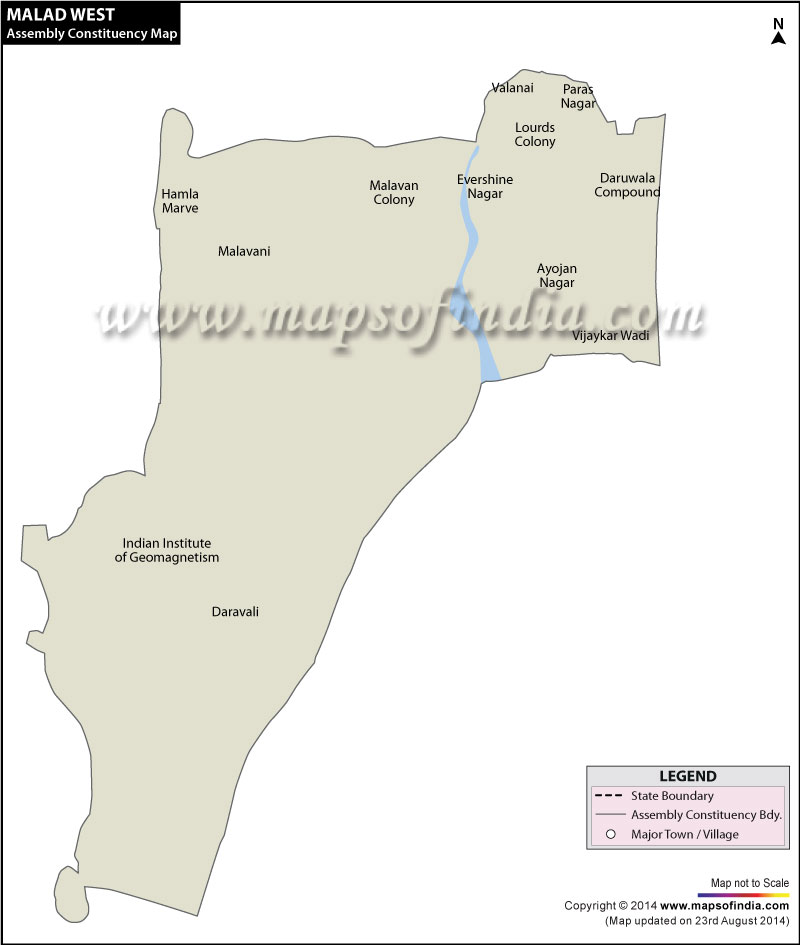 Malad West Assembly Constituency Map