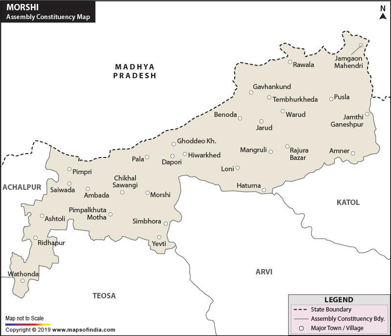 Morshi Assembly Constituency Map