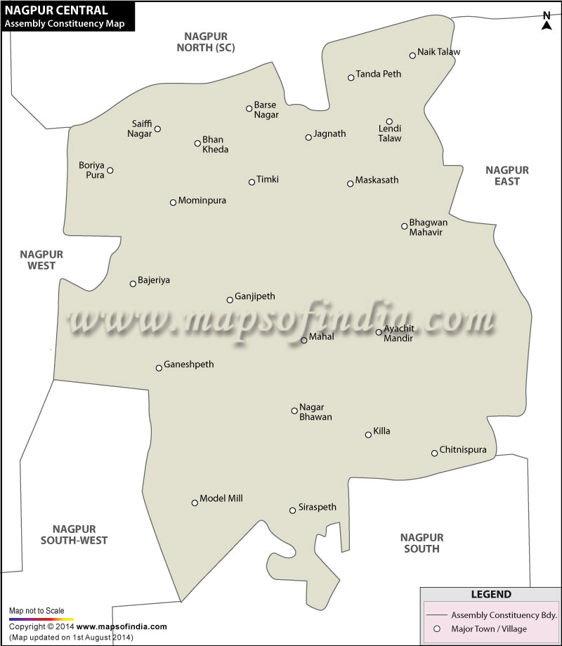 Nagpur Central Assembly Constituency Map