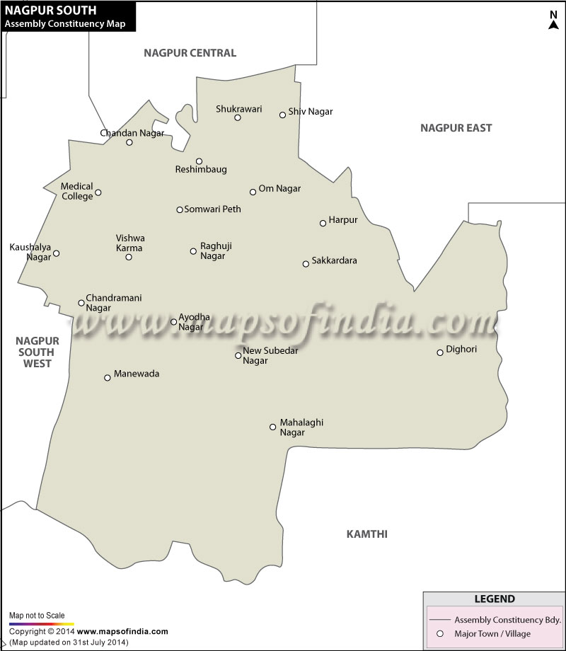 Nagpur South Assembly Constituency Map
