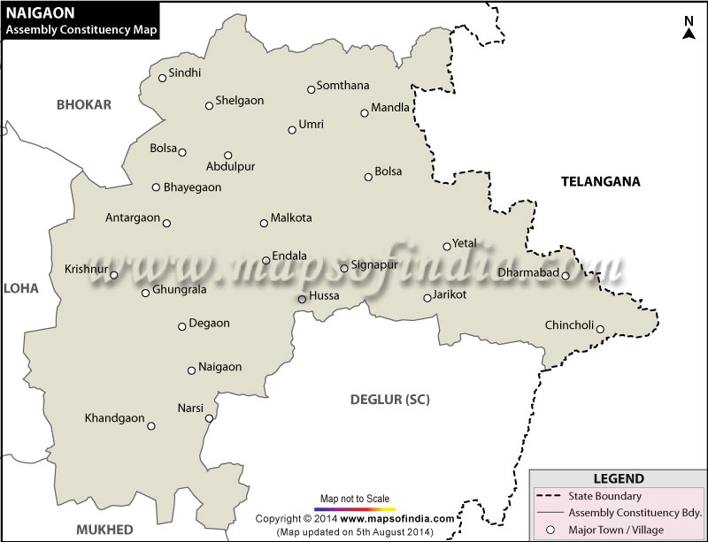 Naigaon Assembly Constituency Map