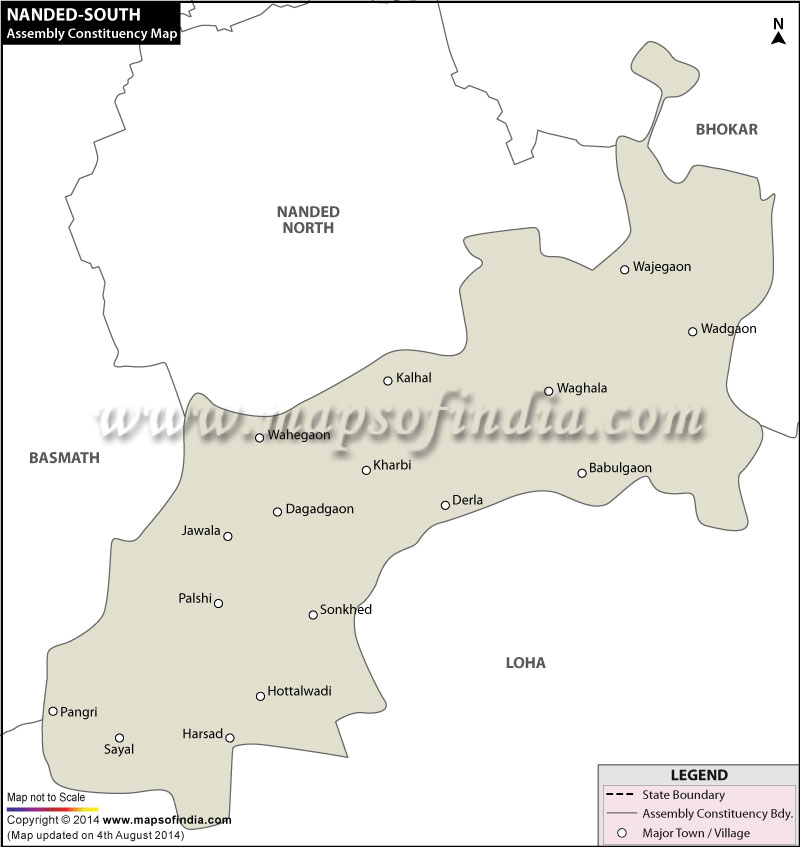 Nanded South Assembly Constituency Map
