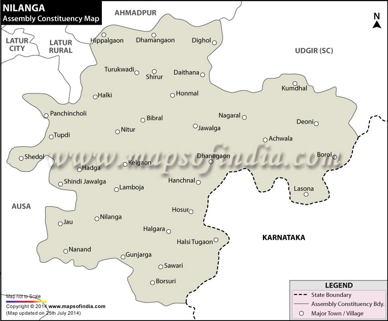Nilanga Assembly Constituency Map
