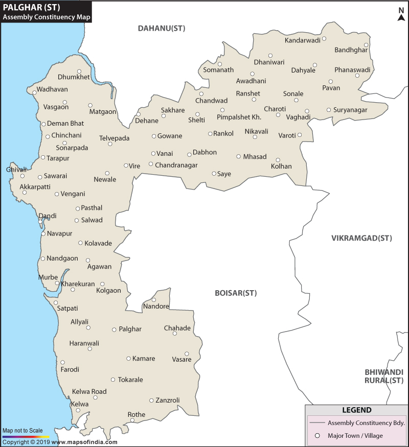 Palghar Assembly Constituency Map