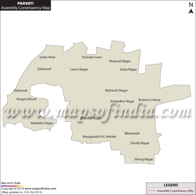 Parvati Assembly Constituency Map
