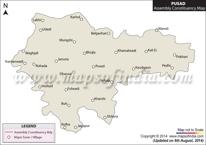 Pusad Assembly Constituency Map