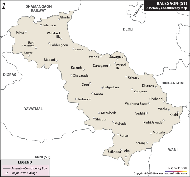Ralegaon Assembly Constituency Map