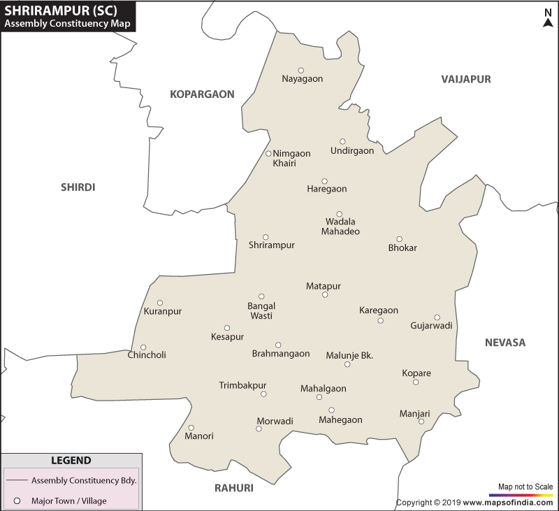 Shrirampur Assembly Constituency Map
