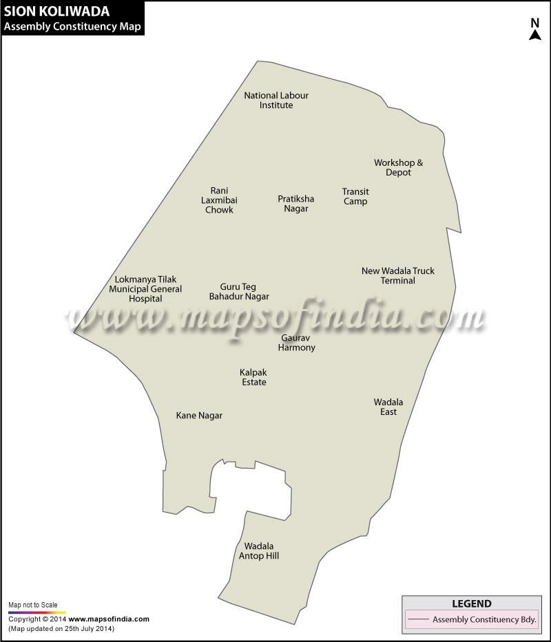 Sion Koliwada Assembly Constituency Map
