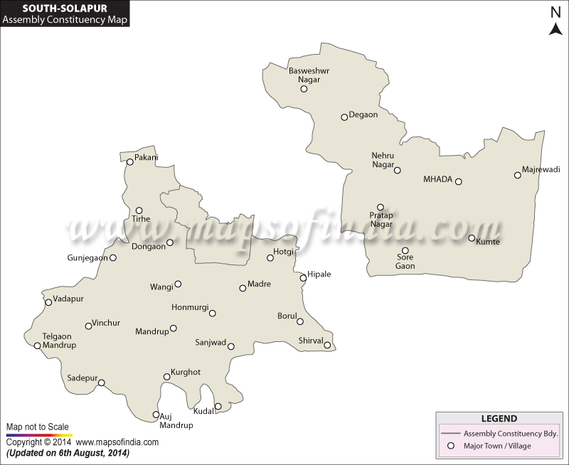 Solapur South Assembly Constituency Map