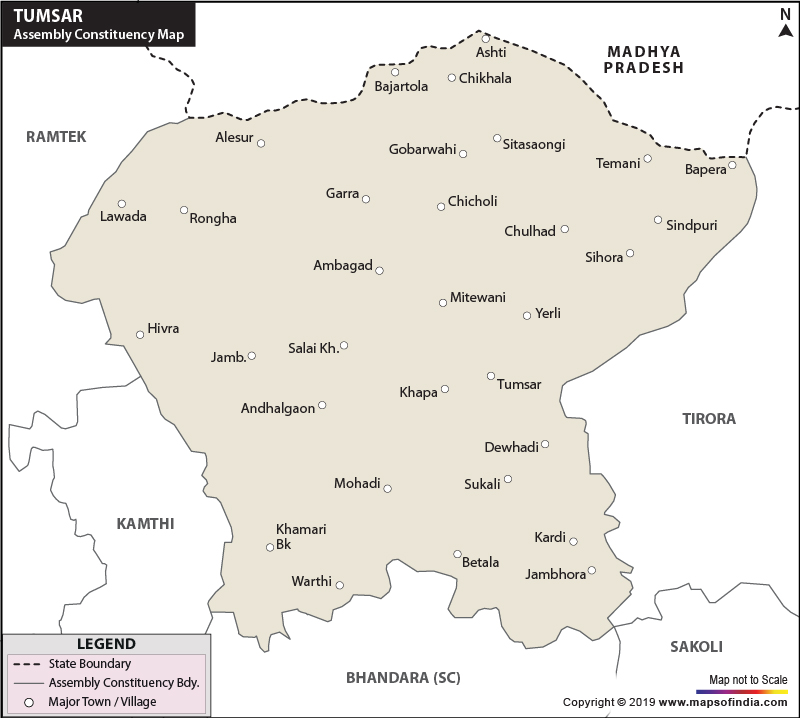 Tumsar Assembly Constituency Map