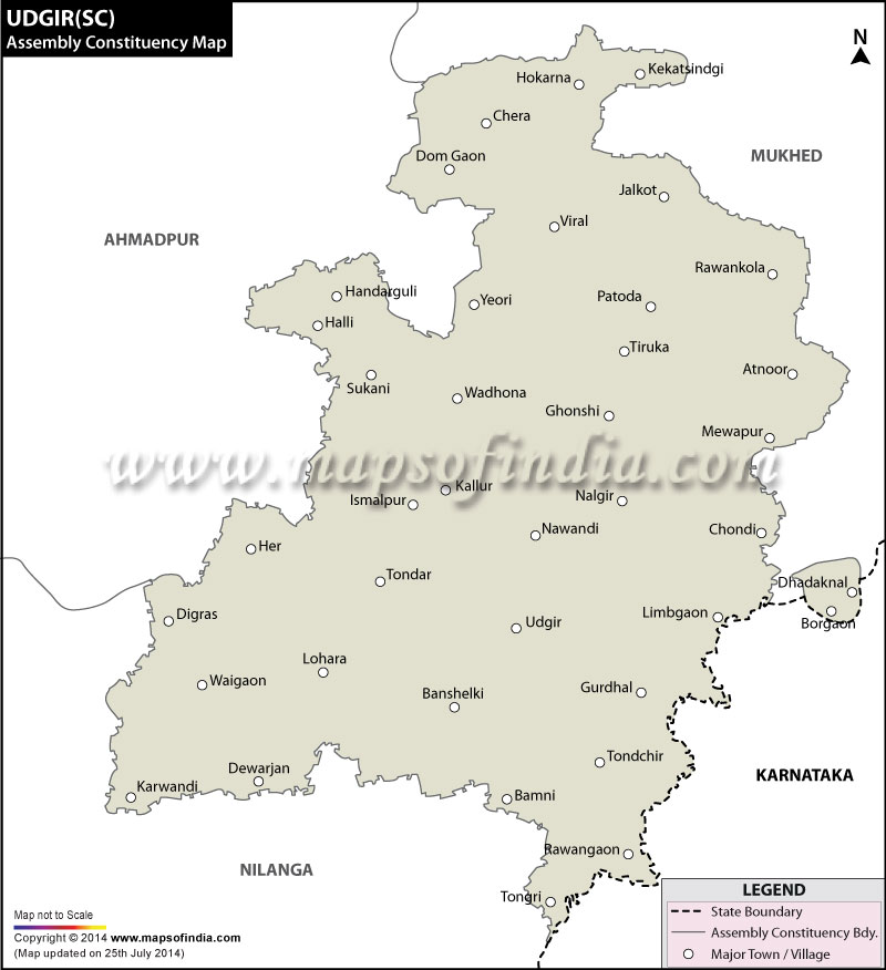 Udgir Assembly Constituency Map
