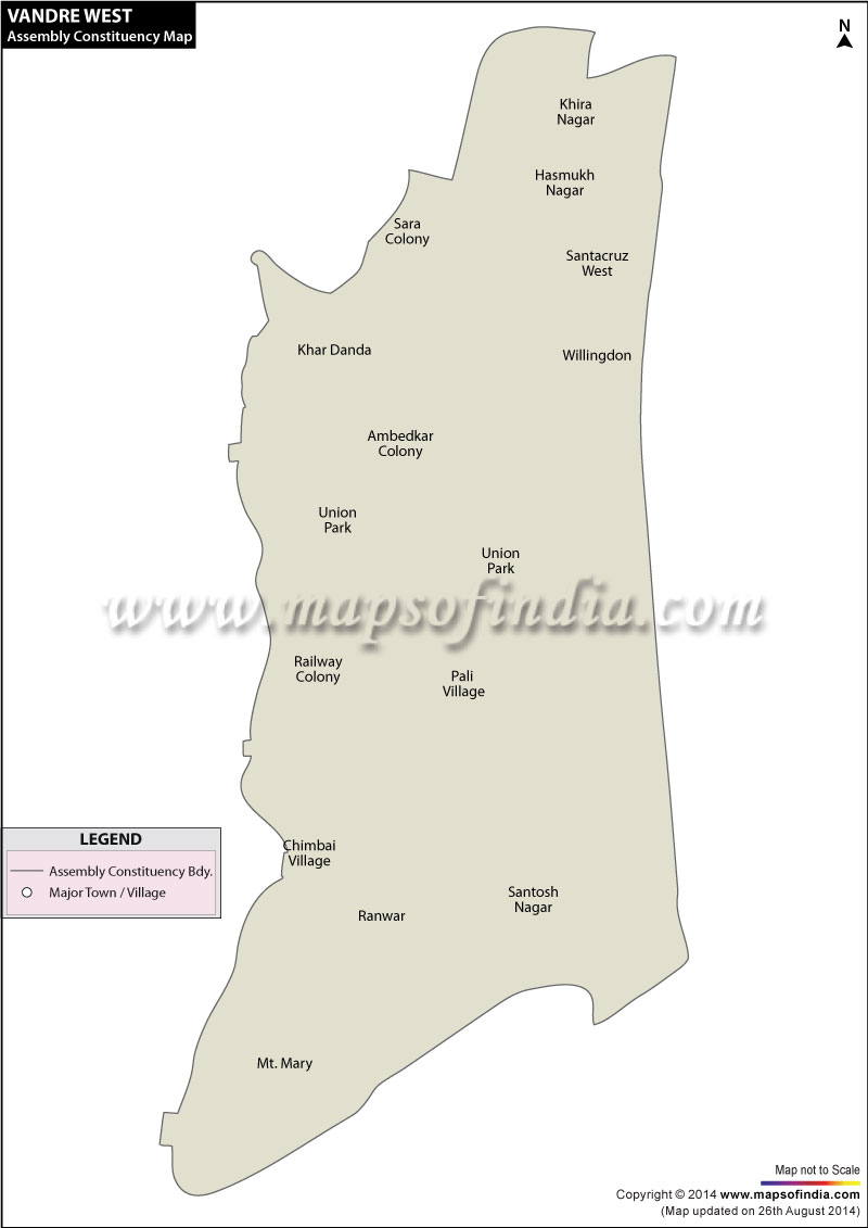 Vandre West Assembly Constituency Map
