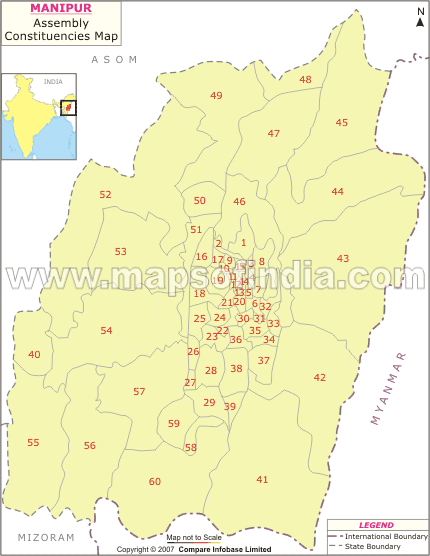 Manipur Assembly Constituency Map