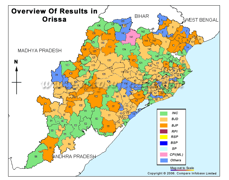 Orissa Assembly Constituency Results 2004