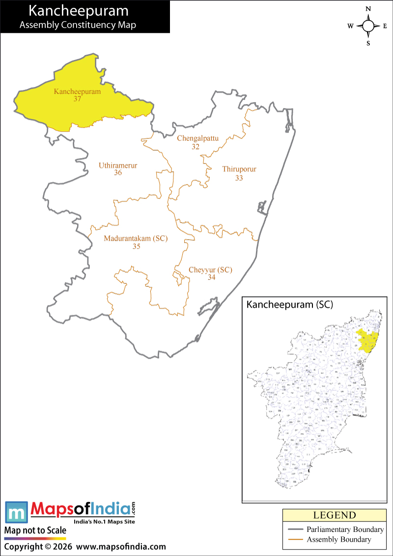 Kancheepuram Assembly Constituency Map Kancheepuram Assembly Constituency Map