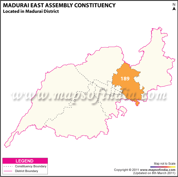 Madurai East Assembly Constituency Map